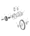 Dodge Sprinter 3500 Crankshaft Thrust Washer Set Diagram - 4862610AA