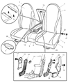 2002 Dodge Dakota Seat Cushion Diagram - XC751L5AA