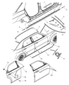 Chrysler 300 Door Moldings Diagram - WU23AXRAB