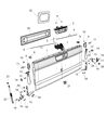 Ram 2500 Trunk Lid Latch Diagram - 55275952AD