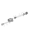 2006 Jeep Liberty Driveshaft Yokes Diagram - 5143207AA