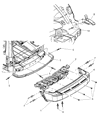 2012 Jeep Liberty Bumper Diagram - 68036210AC