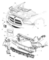 Dodge Front Cross-Member Diagram - 68142202AA