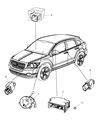 Dodge Caliber Air Bag Control Module Diagram - 56054201AC