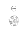 Jeep Wrangler Wheel Cover Diagram - 1LB77DD5AB