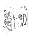 2002 Dodge Viper Timing Cover Gasket Diagram - 4763745AB