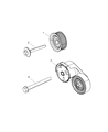 Dodge Durango A/C Idler Pulley Diagram - 4627506AA