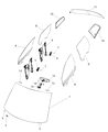 2019 Dodge Journey Windshield Diagram - 5178053AE