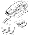 2010 Chrysler Sebring Door Seal Diagram - 5303661AD