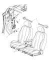 2006 Chrysler PT Cruiser Seat Belt Diagram - 1AK51BD5AB
