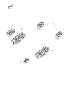 Jeep Compass Power Window Switch Diagram - 4602780AB