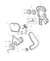 Chrysler Cirrus Belt Tensioner Diagram - 5010371AA