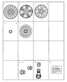 1998 Dodge Intrepid Spare Wheel Diagram - 4782226AA