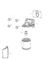 2019 Dodge Journey Oil Filter Housing Diagram - 5047079AA