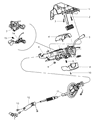 Ram 4500 Steering Column Diagram - 5057639AB
