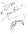 Ram Fender Diagram - 68054339AE
