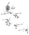 Dodge Ram 1500 Automatic Transmission Shifter Diagram - 5175991AA