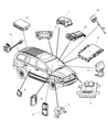 Dodge Durango Transmitter Diagram - 5026172AE