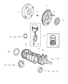 Chrysler PT Cruiser Torque Converter Diagram - 5093888AA