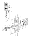 2002 Dodge Dakota Flywheel Diagram - 5014273AA