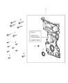 Dodge Dart Timing Cover Diagram - 5047334AC