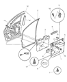 1996 Chrysler Town & Country Door Moldings Diagram - 4754582