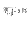 2007 Dodge Caravan Fuel Rail Diagram - 4861387AD