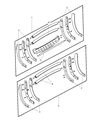 2001 Dodge Dakota Bumper Diagram - 5018425AA