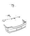 Dodge Parking Assist Distance Sensor Diagram - 5MK60AB5AB