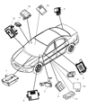 Dodge Stratus ABS Control Module Diagram - 5159191AB