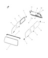 Jeep Gladiator Windshield Diagram - 68433233AA