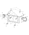 Jeep Cherokee Radiator Support Diagram - 68195878AA