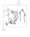 Ram 2500 Timing Cover Diagram - 4893128AC