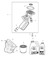 Ram Oil Filter Housing Diagram - 4893402AA