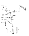 Jeep Cherokee A/C Hose Diagram - 68288351AB