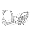 2004 Dodge Neon Door Hinge Diagram - 4783806AE