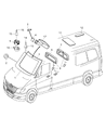 Dodge Sprinter 3500 Windshield Diagram - 4862604AA