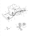2000 Dodge Durango Transmission Oil Cooler Hose Diagram - 52028753AI