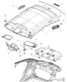 Dodge Magnum Dome Light Diagram - 5139210AA