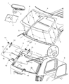 2007 Chrysler Aspen Car Mirror Diagram - 5064017AE