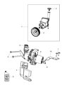 2012 Jeep Grand Cherokee Power Steering Pump Diagram - 5181778AB