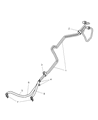 2004 Jeep Wrangler Transmission Oil Cooler Hose Diagram - 5093943AA