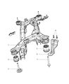 Dodge Journey Axle Beam Diagram - 5151275AA