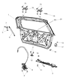 Dodge Journey Door Hinge Diagram - 5074292AD