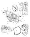 Jeep Trunk Lid Latch Diagram - 5086391AA