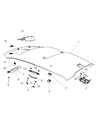 Dodge Challenger Sun Visor Diagram - 1MA00XDVAA
