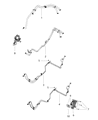 2013 Ram 1500 Transmission Oil Cooler Hose Diagram - 52014804AC