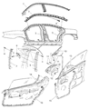 Dodge Neon Door Seal Diagram - 4658989