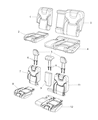 Jeep Cherokee Seat Cushion Diagram - 68091778AA