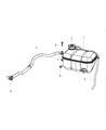 Dodge Viper Coolant Reservoir Diagram - 5030626AC
